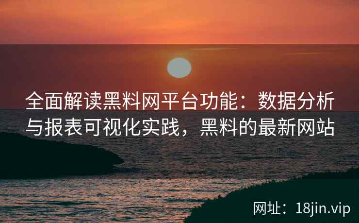 全面解读黑料网平台功能：数据分析与报表可视化实践，黑料的最新网站